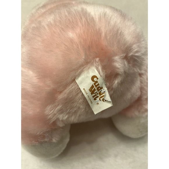Cuddle Witt Rabbit Plush Satin Egg Easter Pink Eyes 16 inch - Picture 6 of 9